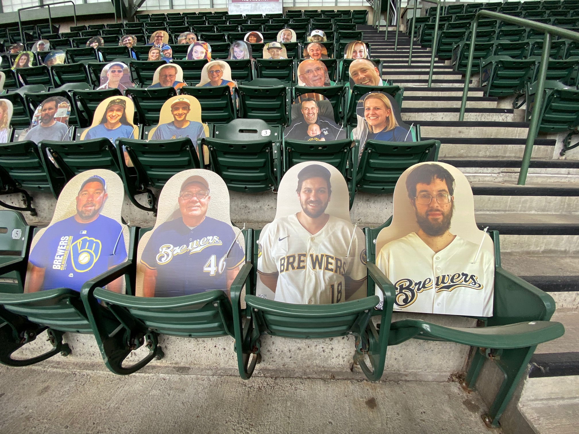 You can be part of the Brewers' 'Cutout Crew' in 'Uecker Seats