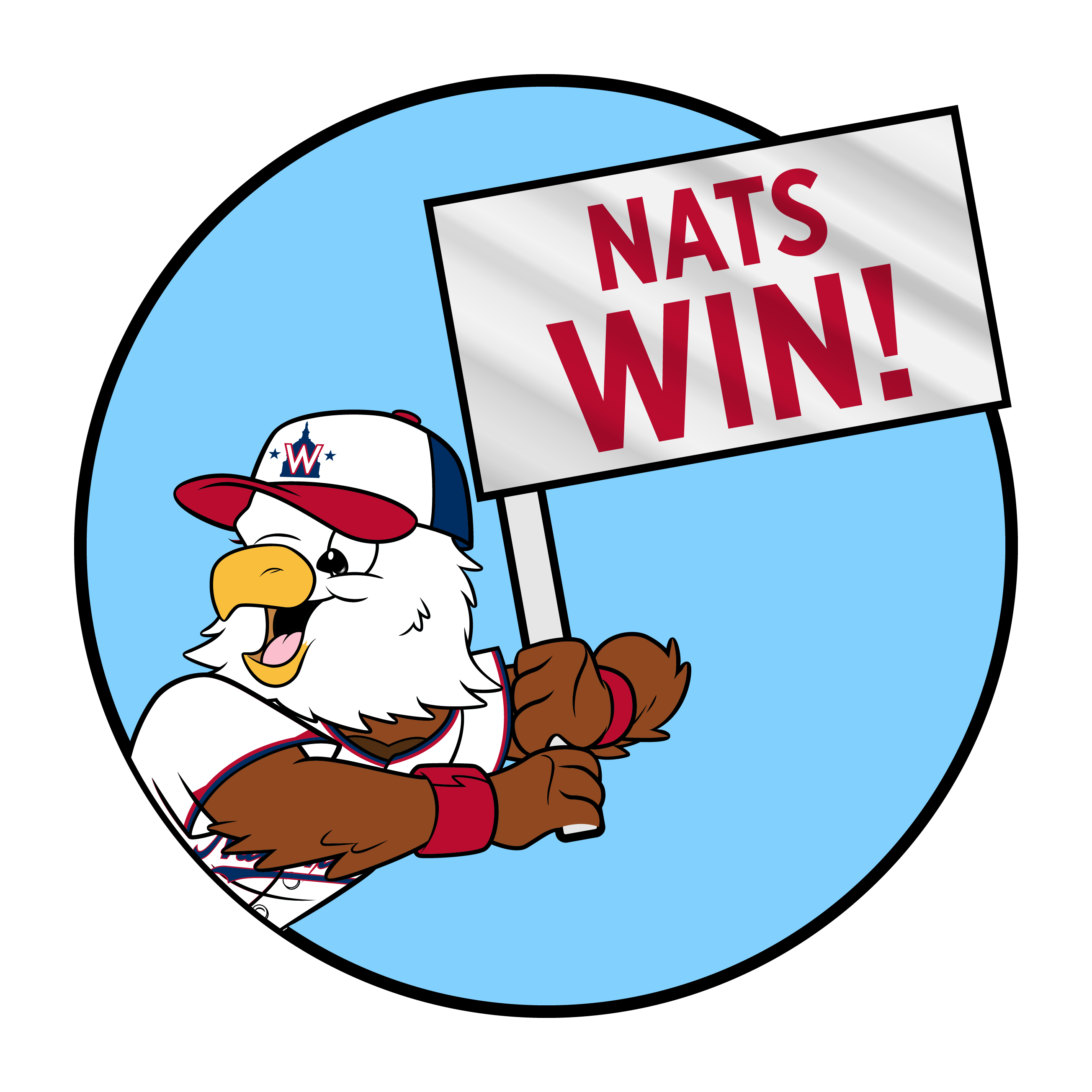 Washington Nationals nats Win Print Screech 