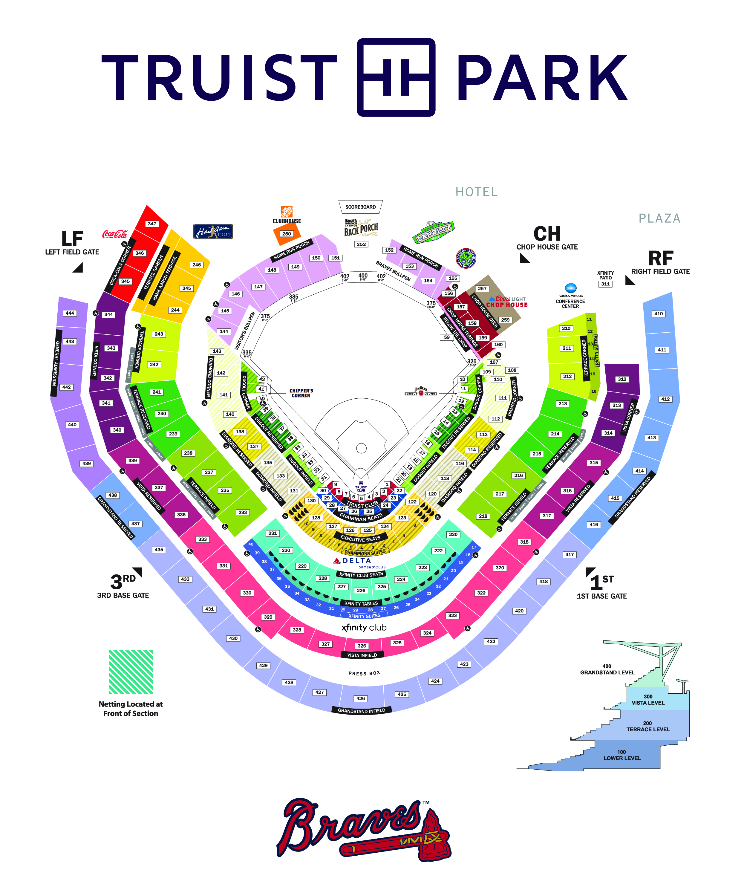 Truist Park Seating Chart Atlanta Braves