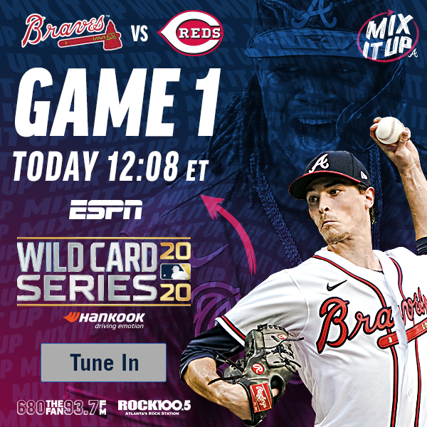Braves host Reds today for Game 1 of the NL Wild Card Series on ESPN