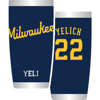 MLB, Shirts, 223 Milwaukee Brewers Christian Yelich 22 Patriotic Jersey  Size Xl