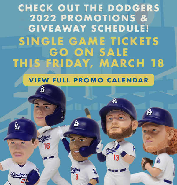 Dodgers promotional calendar