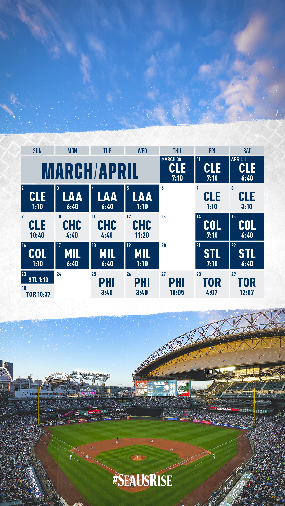 Mariners Schedule Wallpapers  Seattle Mariners