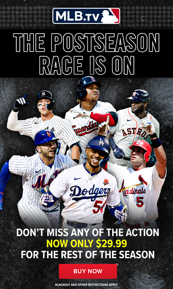 The Postseason race is on. Don't miss any of the action. Now only $29.99 for the rest of the season. Buy Now.