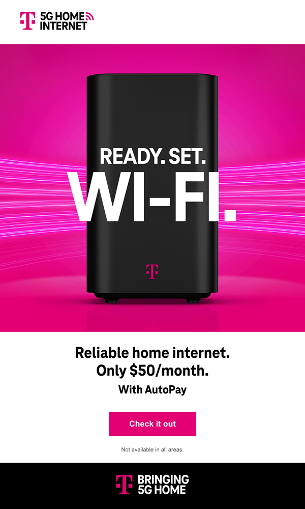Reliable home internet. Only $50/month. With AutoPay. Check it Out.