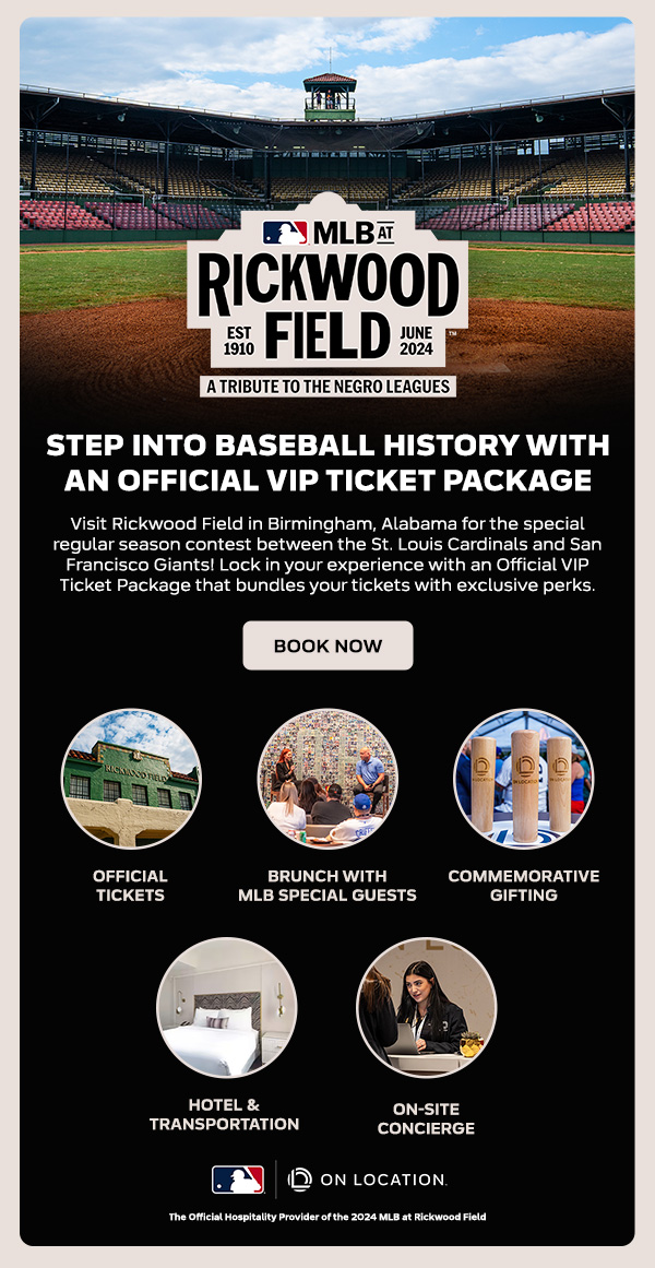MLB AT RICKWOOD FIELD. Step into baseball history with an official VIP ticket package. Book Now.