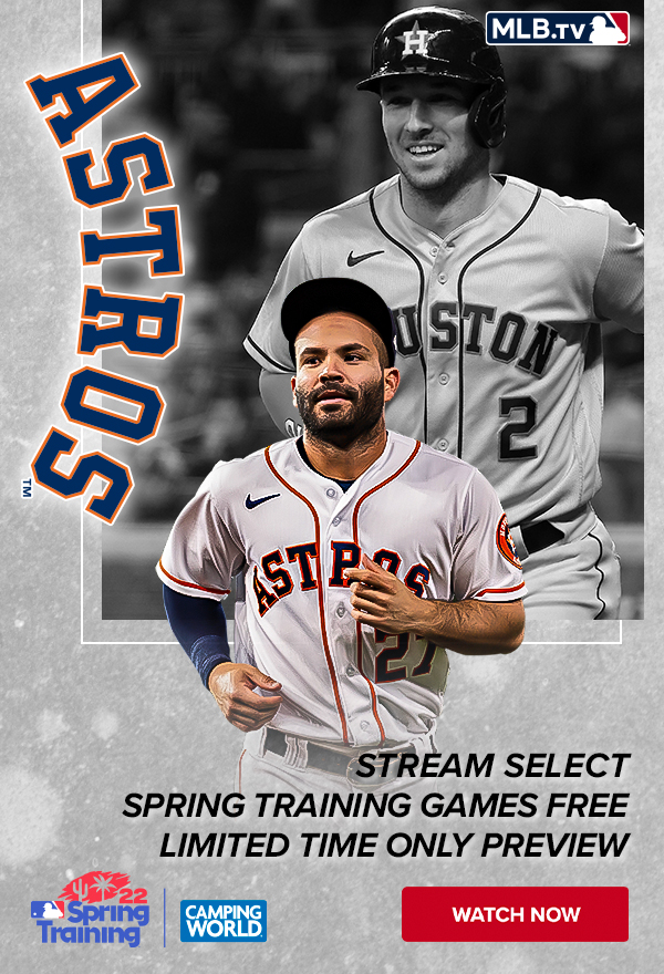 Stream select spring training games free. Limited time only preview. Watch Now.