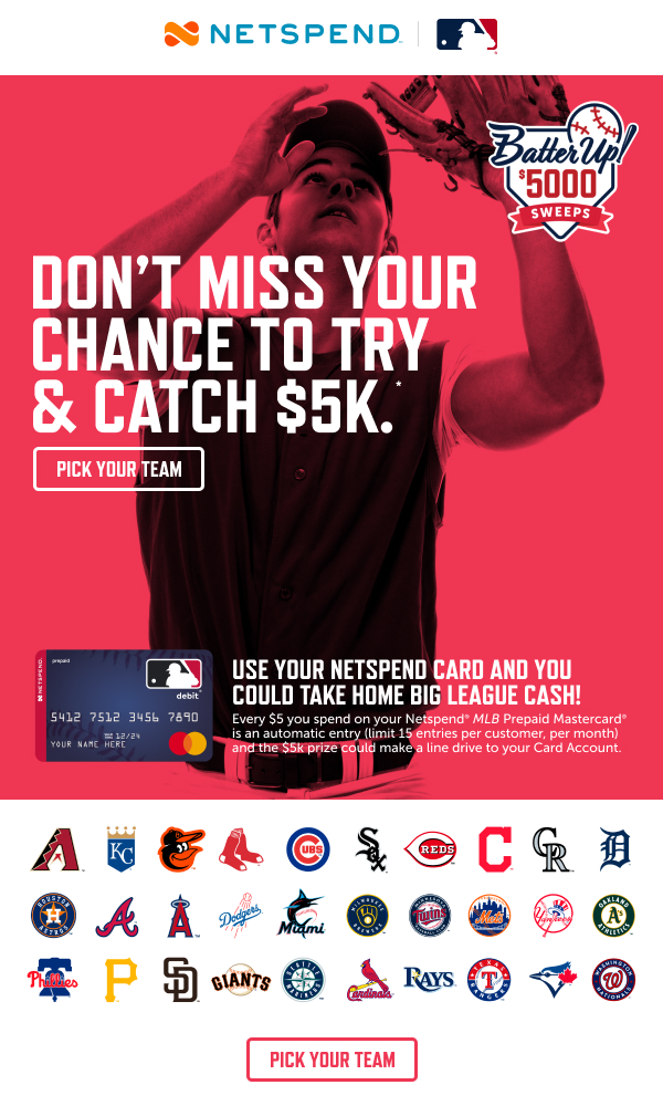 Apply Netspend MLB Prepaid Card  wwwmlbnetspendcom