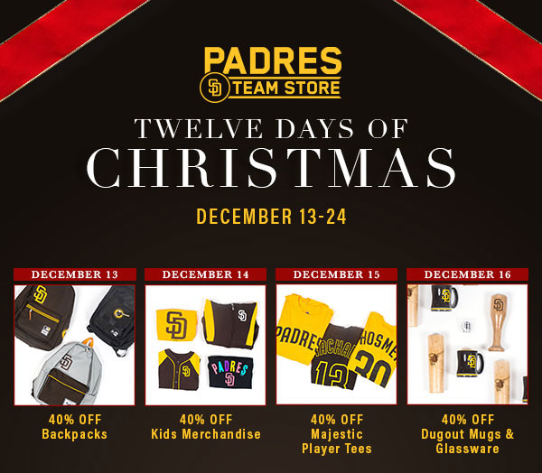 12 Days of Deals at the Padres Team Store