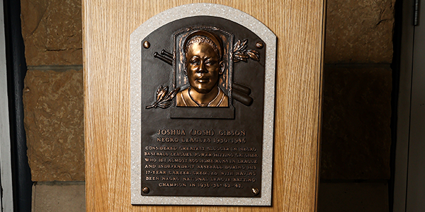 Josh Gibson Hall of Fame plaque at PNC Park