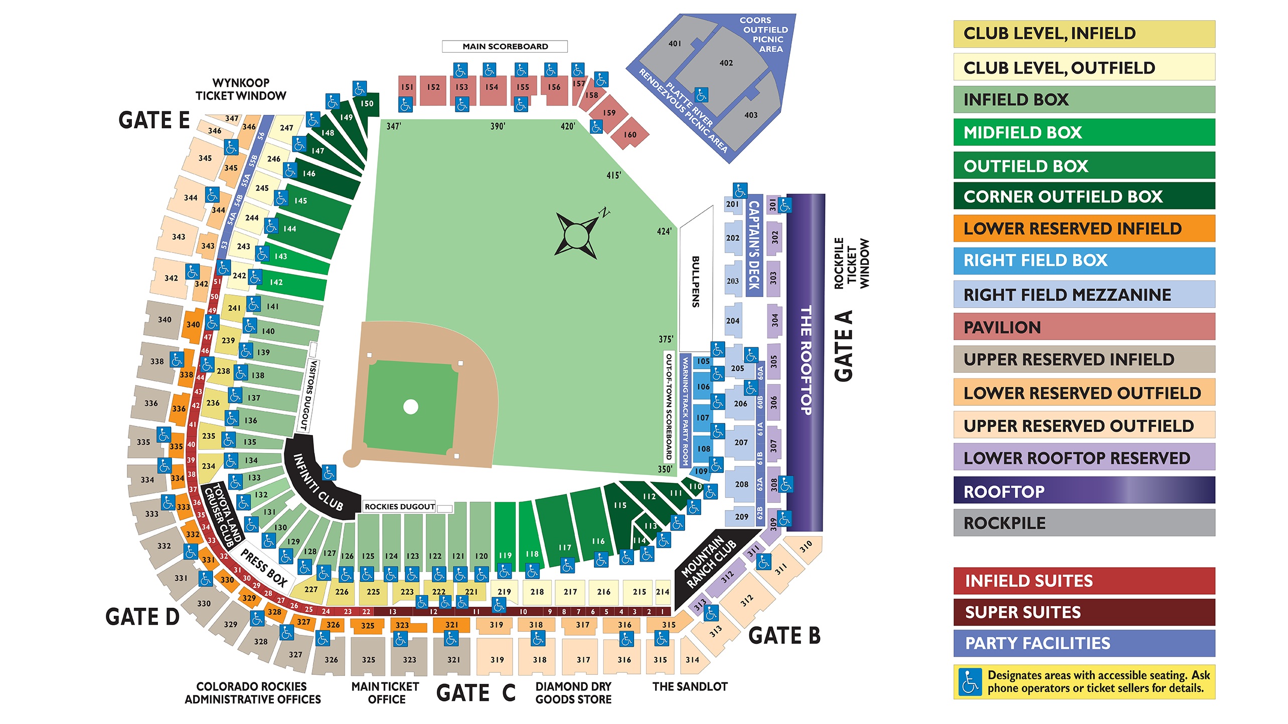 B Moore Field Seating Chart